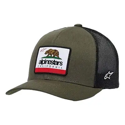 Alpinestars Men's Cali 2.0 Snapback Cap - Military Green / Black • $78.02