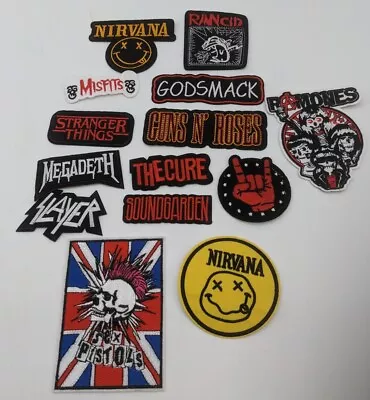 14 Sew Iron On Patch Rock Punk Metal & Grunge Patches For Clothing Jacket • $17.50