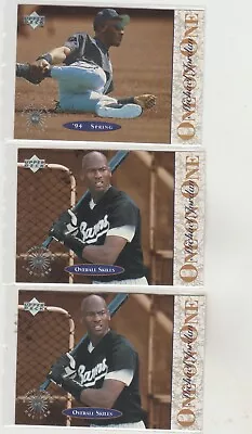 Three Michael Jordan  Birmingham Barons  Baseball Cards-See Scan. • $0.99