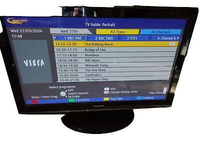 Panasonic TX-P42X10B  42-inch Widescreen HD Plasma TV With Freeview • £20
