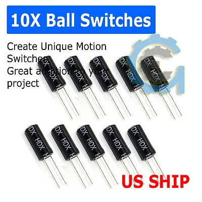 10PCS SW-520D Vibration Sensor Metal Ball Tilt Shaking Switch US SHIP • $4.75