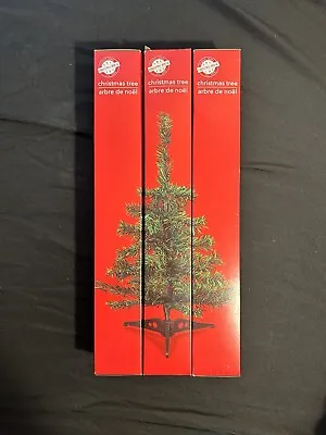 Lot Of 3 Christmas House Mini Christmas Tree Green Christmas Tree 18 Inches NEW • $12.99