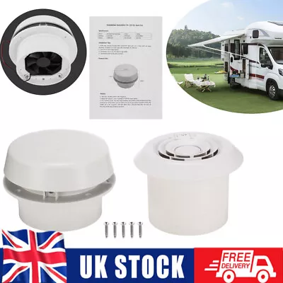 24v Mushroom Roof Vent Caravan Motorhome Boat Comet Electric Fan Ventilator • £28.89