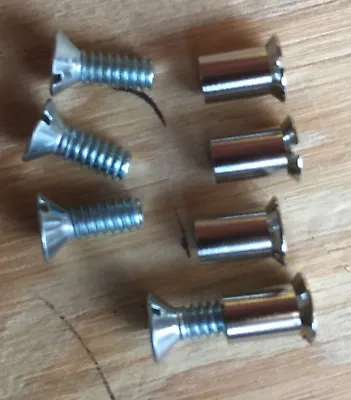 1939 1940 1941 1942 1946 Chevy Truck Lower Glass Channel  Window Screw Set 4-pc • $22.34