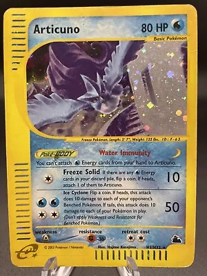 Articuno H3/H32 Holo Rare 2003 Skyridge Pokémon TCG - HP/Damaged • $150
