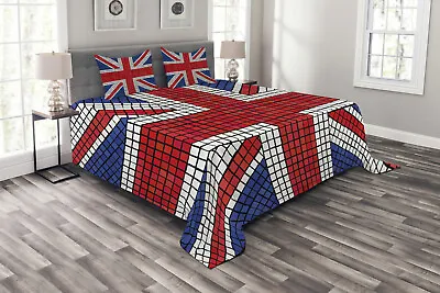 Union Jack Bedspread Mosaic British Flag • £55.99