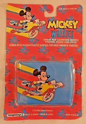 Mickey Mouse Wallet Vintage Walt Disney Company Imaginings 3 Tour De Scooter  • £18.47