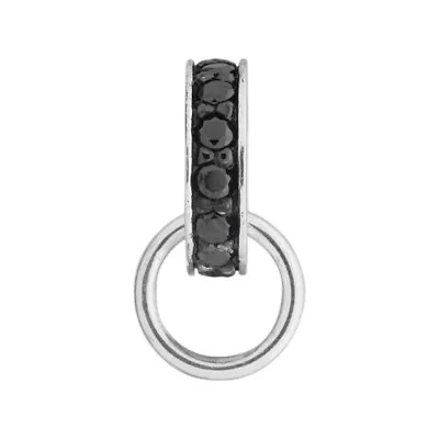  Thomas Sabo CX0075 Charm Carrier Black Cubic Zirconia Sterling Silver RRP $69 • $55