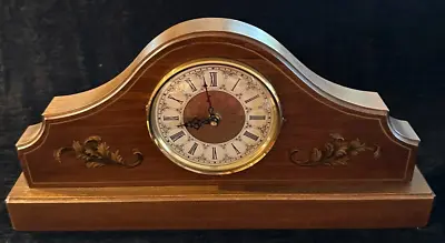 Vintage Handmade Wood Mantle Desk Clock Gottlieb Brandli Artisan Janeen Joy • $19.99