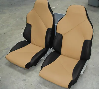 For Chevy Corvette C4 Sport 1994-1996 Black/beige Iggee Custom Fit Seat Covers • $159