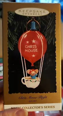 1993 Hallmark Keepsake Chris Mouse Flight Magic Lighted Ornament NIB NEW IN BOX  • $18.99