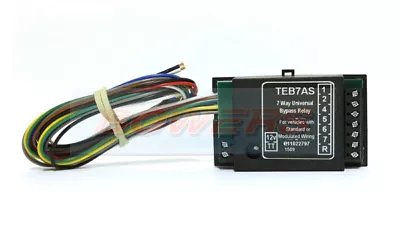 Teb7as 12v Volt 7 Way Universal Upgrade Kit Pass Bypass Relay Towbar Wiring • £24.59