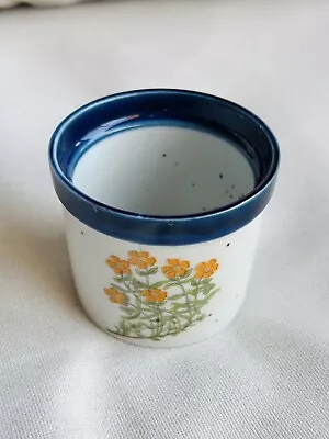 Vintage 1970s Mini Orange Floral Pot Planter Counterpoint San Francisco Japan • $19.50