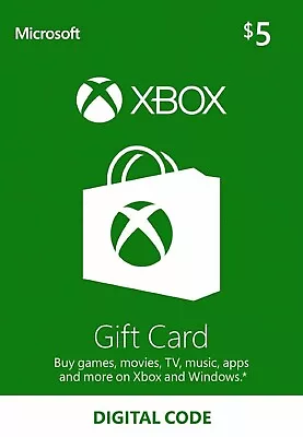 Xbox Gift Card 5$ US 📦 MESSAGE DELIVERY • $10