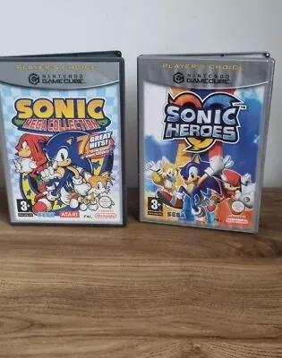 Sonic Heroes & Mega Collection Nintendo Gamecubes Cases Only - NO GAMES • £6.49