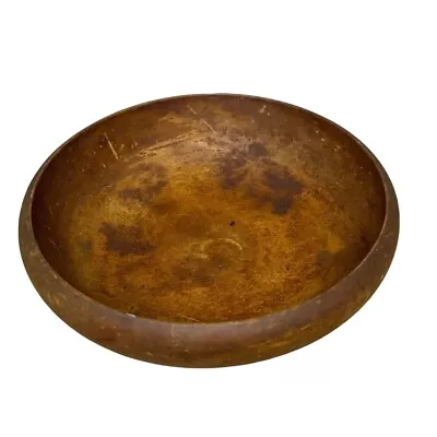 Vintage Primitive Wooden Dough Serving Salad  Bowl Made In Japan • $12