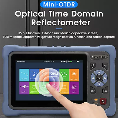 OTDR-4000D Mini OTDR 100KM Optical Time Domain Reflectometer 1310/1550NM 26/24dB • $409.35