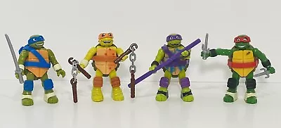 Mega Bloks Construx TMNT Series 1 All Four Turtles Michelangelo Leonardo • $19.95