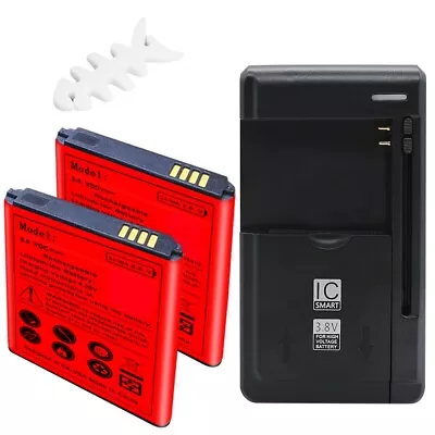 Superior Quality 2x 2930mAh Extra Battery Charger F Samsung Galaxy Express I8730 • $46.84