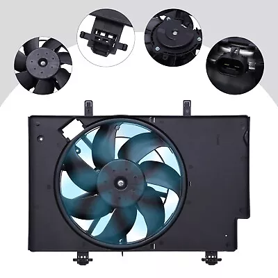  Condenser Radiator Motor Cooling Fan Fit For 2011-2017 Ford Fiesta 1.6L Engine • $48.88