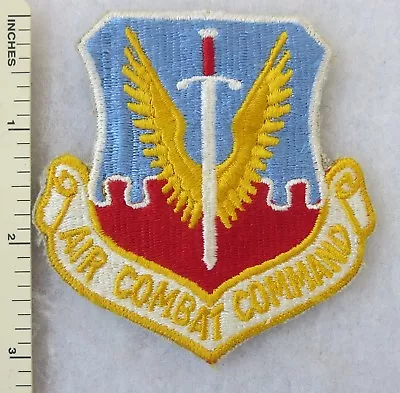 AIR COMBAT COMMAND US AIR FORCE PATCH Vintage USAF Hook & Loop Back • $6.76