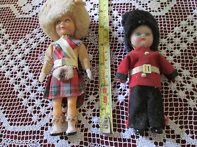 Collectable Vintage 2 X Military Costume Dolls - Scottish And Queen's Guard. • £2.70