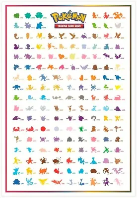 Pokemon Scarlet Violet 151 Poster Original 151 Kanto Characters New/Unused • $4.79