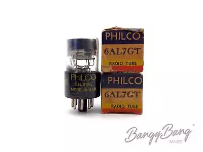 2 Vintage Philco 6AL7GT Magic Eye Dual Tuning Indicator Valve- BangyBang Tubes • $120