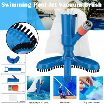 £16.09 • Buy Swimming Pool & Spa Pond Fountain Vacuum Brush Cleaner Cleaning Tool Kit New US