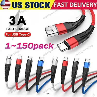 USB C Type C Charger Cable Lot Fast Charging For Samsung S23 S20 S21 S22 Cord • $313.19