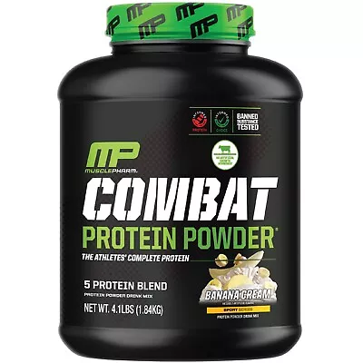 MusclePharm Combat Protein Powder  - 4 Lb 52 Servings Banana Cream • $69.99