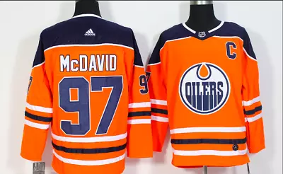 Connor McDavid #97 Edmonton Oilers MEN Stitched Jersey Orange • $47.99