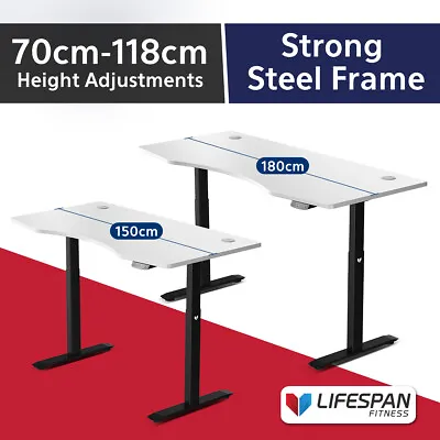 $749 • Buy NEW Lifespan Fitness ErgoDesk Height Adjustable Automatic Standing Desk 150cm/18
