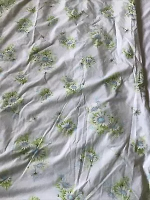 Daisy Print Sheet Cottagecore 50/50 Springmaid  Sears Cott-Poly Twin Flat Cutter • $0.99