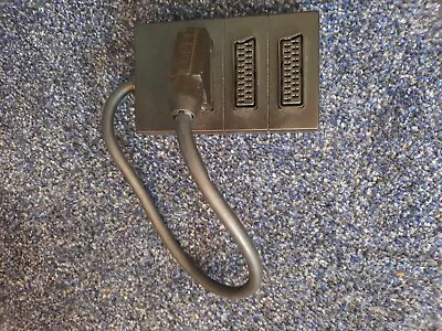 £3 • Buy 3 Way Scart Lead Cable Wire Splitter Switch Box Adapter Extension Tv Dvd Video