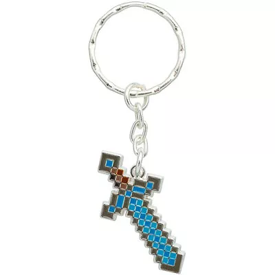 Minecraft Diamond Sword Keychain - Official Mojang Video Game Xbox PlayStation • $11.89
