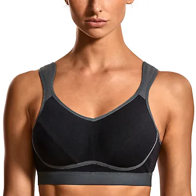 SYROKAN Sports Bra High Impact Support  Bra Wirefree Bounce Control Plus Size • $24.75