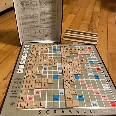 Vintage Scrabble Board Game Selchow & Righter 100% Complete 1948-1953 • $11