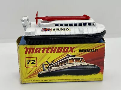 1972 Matchbox Lesney Sf Hovercraft 72b1 Die Cast Vintage Near Mint In Box Mib Nr • $0.99