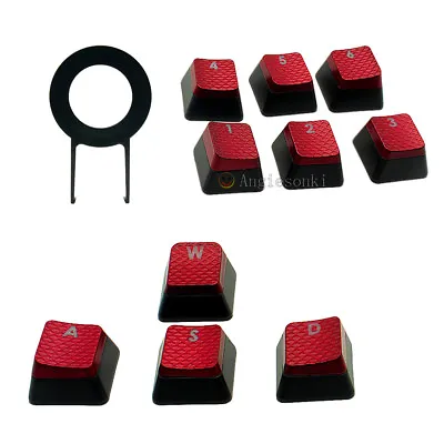 Red 10Keys FPS Backlit Keycaps For Corsair Gaming Keyboards Cherry MX Key Switch • $16.49
