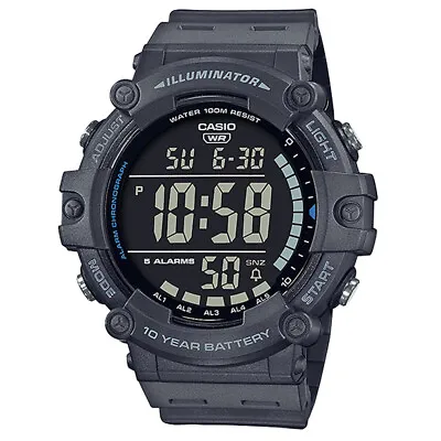 £40.71 • Buy Mens Wristwatch CASIO AE-1500WH-8BVEF Silicone Gray Chrono Timer Alarm Digital