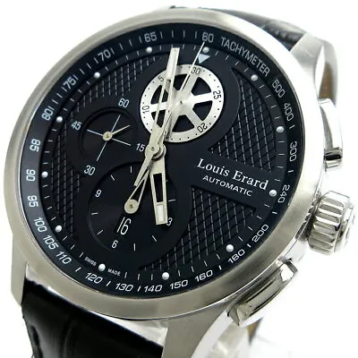 Louis Erard Watch Used Chrono 1931 Auto Chronograph Men's Black Dial 79220AA22 • $1036.54