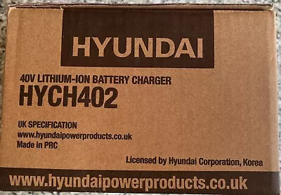 Hyundai 40V 2 Amp Lithium-ion Garden Machinery Charger - HYCH402 • £15