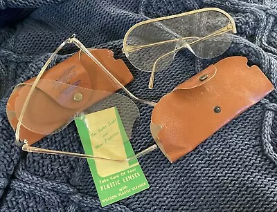 Willson Feather Spec Clear Lens Looped Ears With Cases (2) • $32