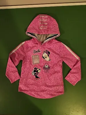 Minnie Mouse Disney Junior Pink Hooded Sweatshirt Hoodie - Size 4T Toddler Girls • $9