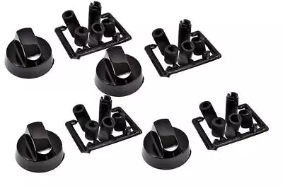 Universal Black Beko Baumatic Cooker Oven Hob Control Knob Set Of 4 • £6.19