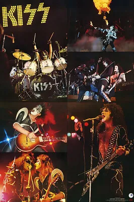 $12.99 • Buy BUY 1 GET 1 FREE GIFT KISS ROCK BAND  CONCERT  -  24x36 POSTER GREAT PICTURE