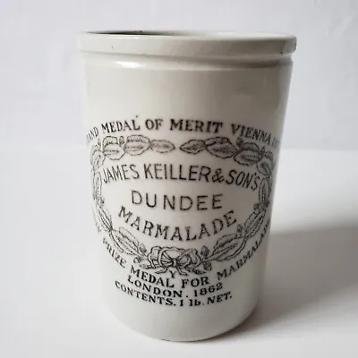 Vtg James Keiller & Son Dundee Orange Marmalade 1 Lb Crock Pot Made In England • $74.97