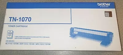 NEW Brother TN-1070 Toner Ink Cartridge Genuine HL1110 DPC1510 MFC1810 1210W • $59.99
