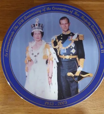 Coalport Plate - 50th Anniversary Of The Coronation Of HM Queen Elizabeth II • £14.99